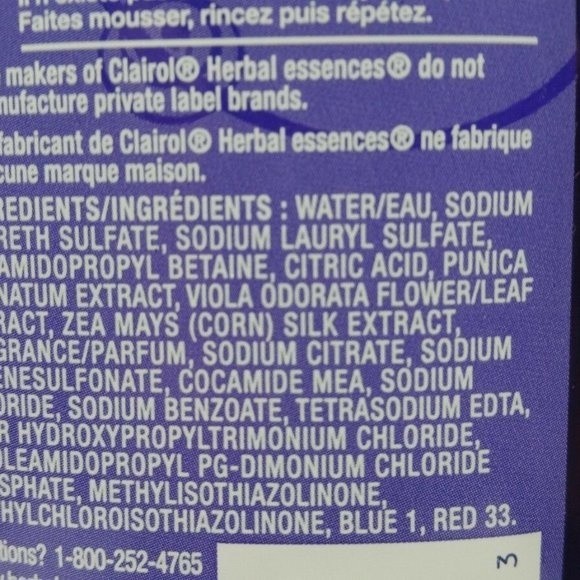 3 Herbal Essences Tousle Me Softly Shampoo Clairol Wild Violet - Picture 10 of 13